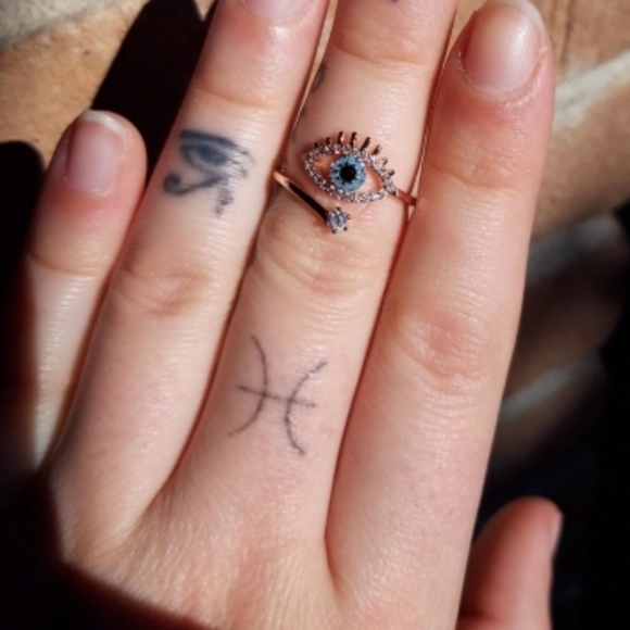 🔥HP🔥NEW HAMZA EVIL EYE RING - Picture 6 of 9